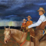 Range Finders | Oil on Board | 23 1/2" x 49"