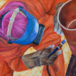 Workers Series #7 · Oil on Medite | 20 1/2" x 28 1/2"