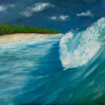 ocean wave · Oil on Medite | " x "