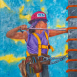 Workers Series #27 · Oil on Medite | 24 1/2" x 24 1/2"